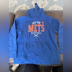 New York Mets Royal Blue Baseball Hoodie kids large